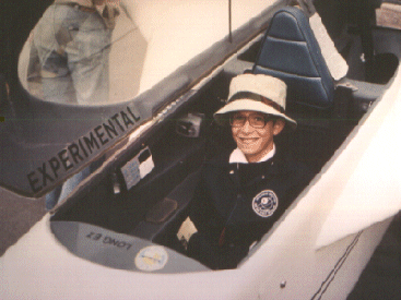 Ed in cockpit of N79RA