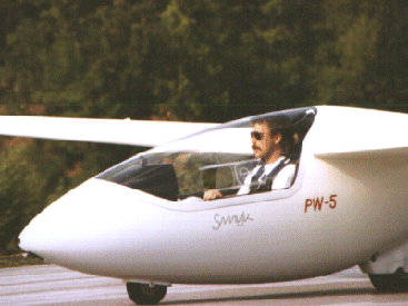Ed in cockpit of PW-5