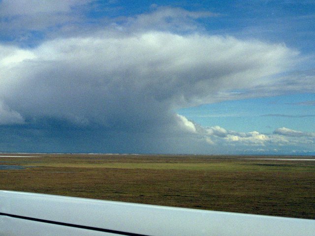 Arctic thunderstorm cloud, near Prudhoe Bay, Alaska