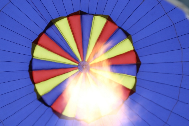 Inside Roy Smith's balloon, flown by Tom Roush PSTCC 2005