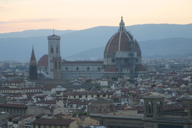 The Duomo as seen from the Piazzale de Michaelangelo