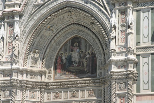 Close-up of the Duomo entrance