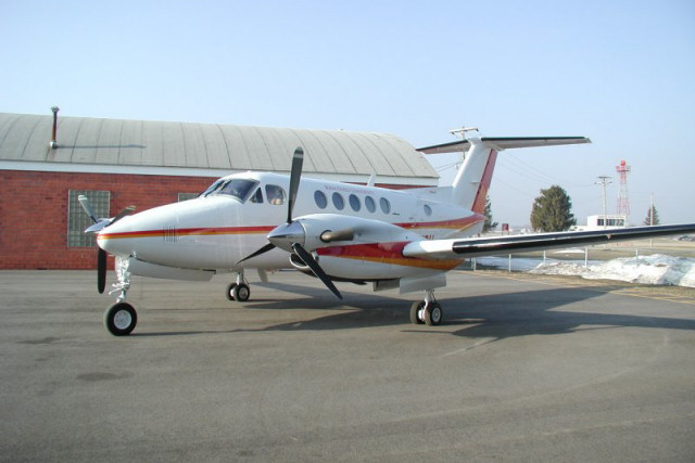 Beechcraft King-Air gas-coupled turboprop engine