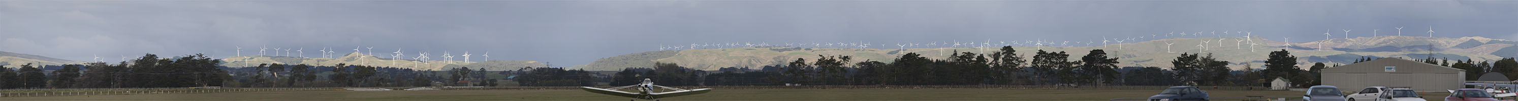 New Zealand Landscape (Feilding Aerodrome Panoramic)