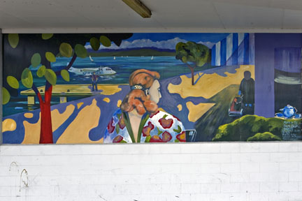 Mural in Lake Taupo